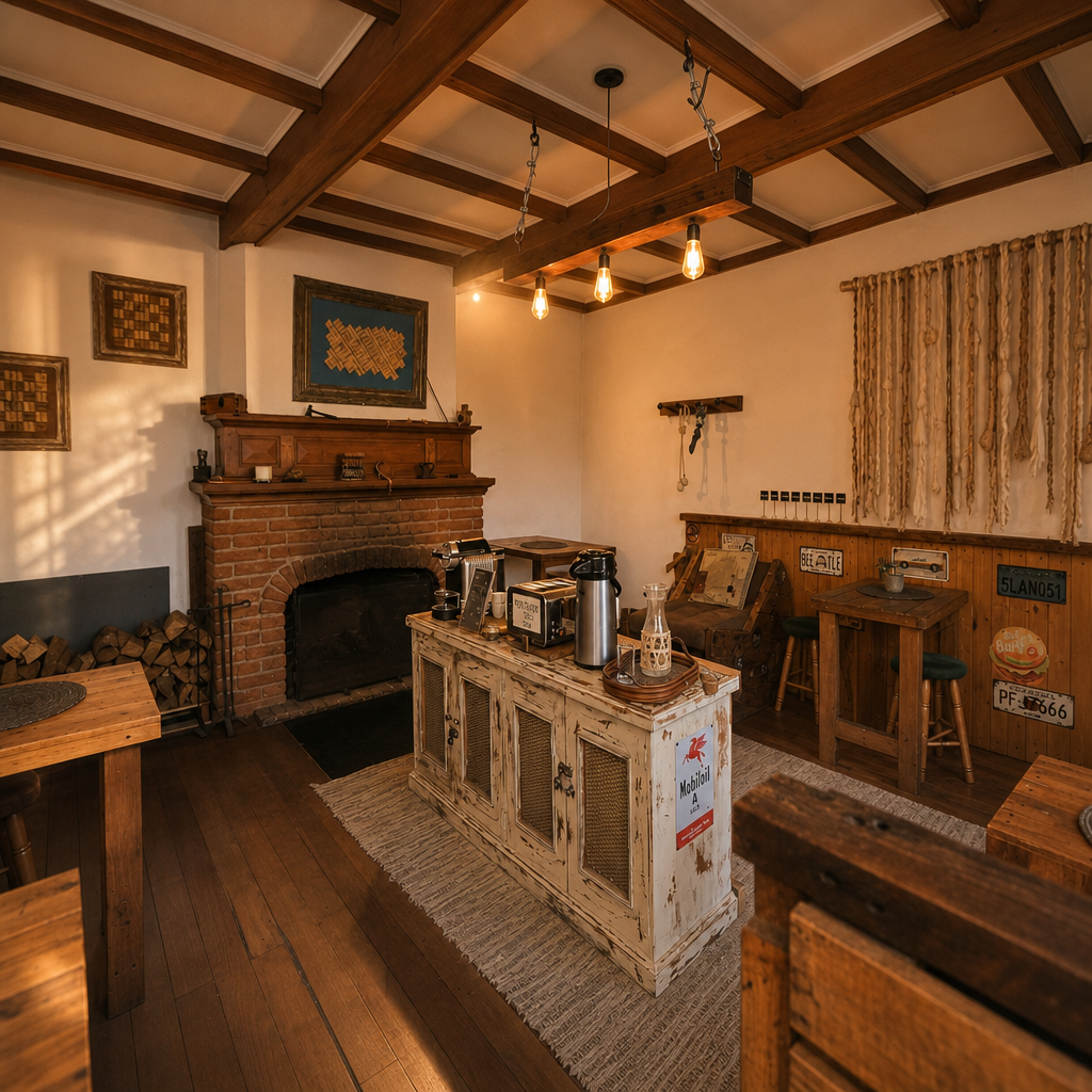 Interior del hotel Casa Vigas